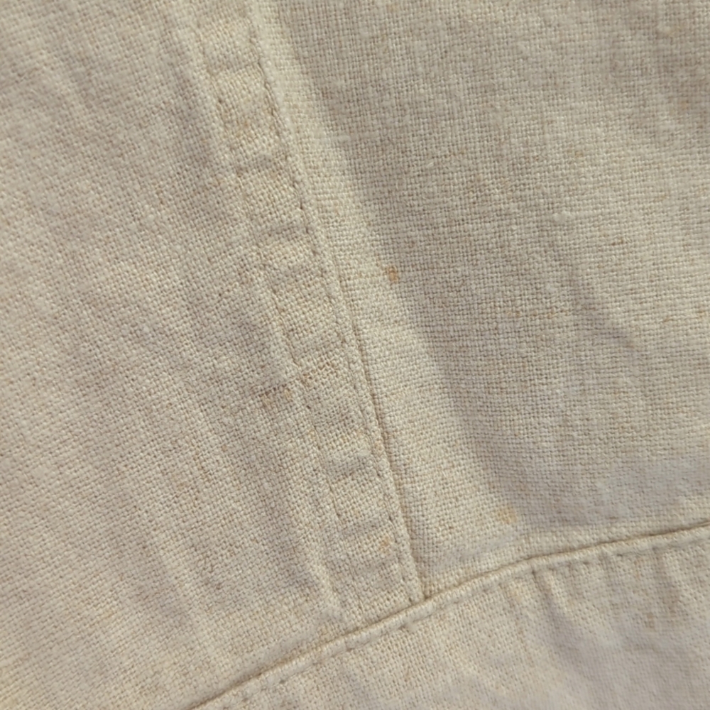 J.Jill Linen Sequin Snap Front Blazer Jacket MT Khaki Tan - Picture 16 of 16